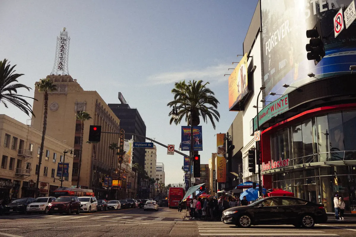 Hollywood Boulevard street scene